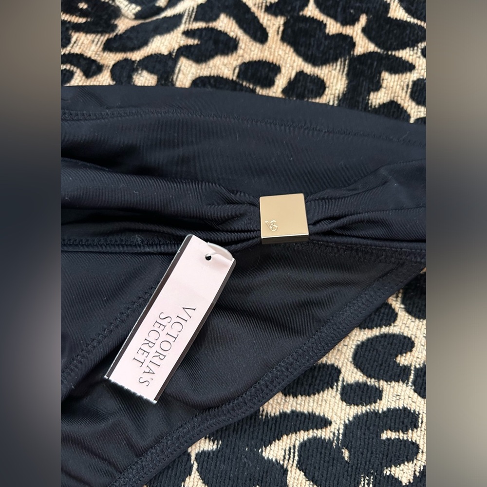 VS Swim black cheeky bikini with gold hardware - Picture 4 of 5